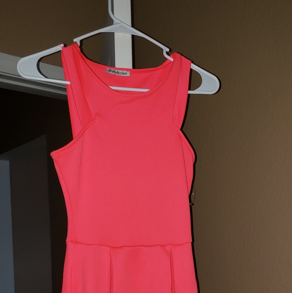 Pink skater dress
